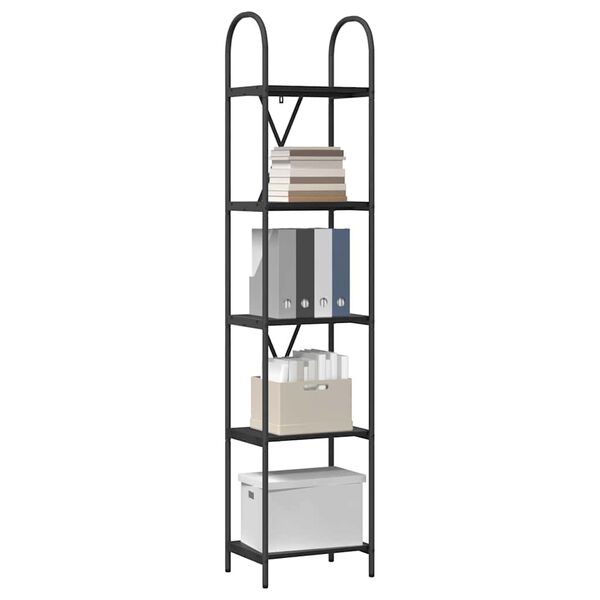 vidaXL Estante Carvalho Preto 40 x 30 x 183 cm Madeira processada