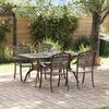 vidaXL Conjunto de Jantar para Jardim 5 pcs Bronze Alum&iacute;nio