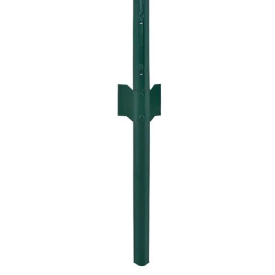 vidaXL Cerca de arame com postes aço 25x0,5 m verde