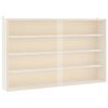 vidaXL Vitrine de colecionador de madeira com portas 60x8,5x37cm