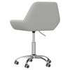 vidaXL Cadeira de escrit&oacute;rio girat&oacute;ria tecido cinzento-claro