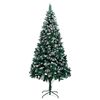 vidaXL &Aacute;rvore de Natal artificial com pinhas e neve branca 240 cm