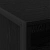 vidaXL Mesa-de-cabeceira com gaveta Carvalho Preto 50 x 39,5 x 50 cm