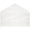 vidaXL Gazebo com telhado 20,07x4,08x3,22 m polietileno branco