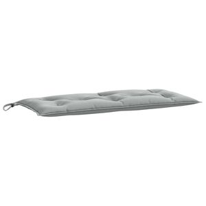 vidaXL Almofad&atilde;o banco jardim 100x50x7cm mesclado tecido cinza-claro