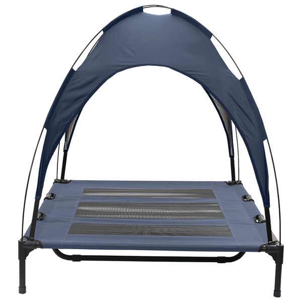 vidaXL Cama para Cachorro Manual Azul Marinho 122 x 93 x 106,5 cm A&ccedil;o