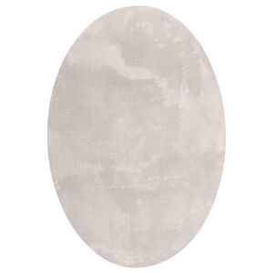 vidaXL Tapetes de &aacute;rea Oval HUARTE Areia 120 x 170 cm 100% Poli&eacute;ster