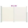 vidaXL Toldo lateral retr&aacute;til para p&aacute;tio 180x300 cm creme