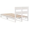 vidaXL Cama sem colch&atilde;o 75x190 cm madeira de pinho maci&ccedil;a branco