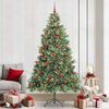 vidaXL &Aacute;rvore de Natal Artificial Verde 240 cm PVC e Metal