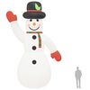 vidaXL Boneco de neve insufl&aacute;vel com luzes LED 805 cm
