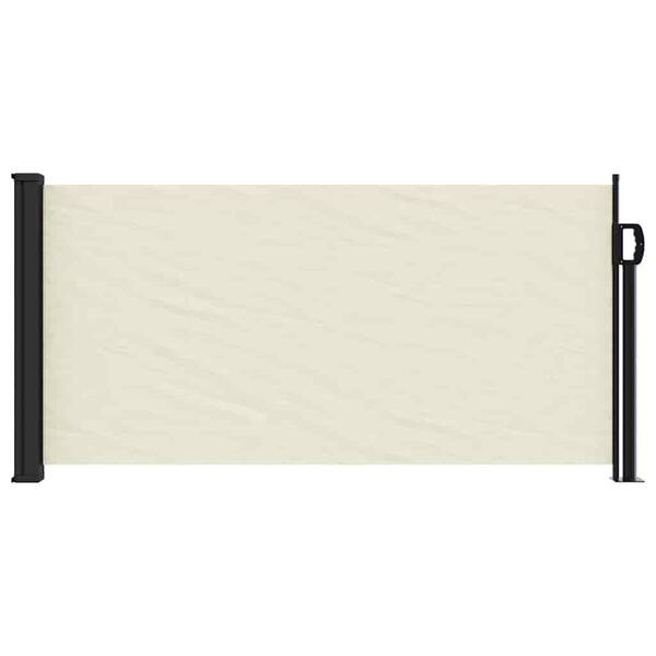 vidaXL Toldo lateral retr&aacute;til 100x500 cm cor creme