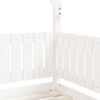vidaXL Estrutura de cama infantil 70x140 cm pinho maciço branco