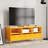 vidaXL M&oacute;vel TV 101,5x39x43,5 cm a&ccedil;o laminado a frio amarelo mostarda