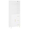 vidaXL Arm&aacute;rio alto 69,5x34x180 cm derivados de madeira branco