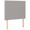 vidaXL Cama com molas/colch&atilde;o 90x200 cm tecido cinza-claro