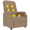 vidaXL Cadeira de massagens couro artificial cappuccino