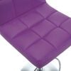 vidaXL Bancos de bar 2 pcs couro artificial roxo