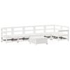 vidaXL 7 pcs conjunto de sof&aacute;s para jardim pinho maci&ccedil;o branco