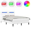 vidaXL Estrutura da Cama Branco 120 x 190 cm Couro Sint&eacute;tico