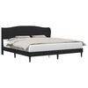 vidaXL Estrutura da Cama com cabeceira Preto 180 x 200 cm Veludo