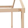 vidaXL Cama alta com telhado 80x200 cm pinho maciço