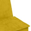 vidaXL Sof&aacute;-cama em forma de L 255x140x70 cm veludo amarelo