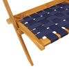 vidaXL Cadeiras jardim dobr&aacute;v. 2pcs c/ mesa madeira maci&ccedil;a azul-escuro