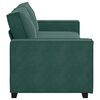 vidaXL Sof&aacute; de 3 lugares 220x78x84 cm veludo verde-escuro