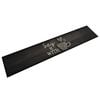 vidaXL Tapete de cozinha lav&aacute;vel 60x300 cm veludo padr&atilde;o ch&aacute;vena preto