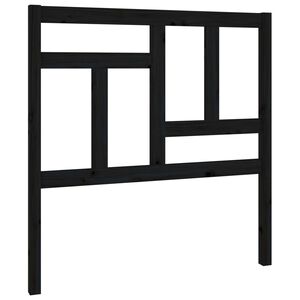 vidaXL Cabeceira de cama 95,5x4x100 cm pinho maci&ccedil;o preto