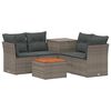 vidaXL Conjunto de Sof&aacute;s 6 unid. Cinza e Cinza Escuro