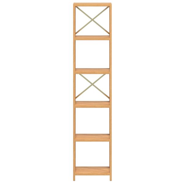 vidaXL Estante com 6 prateleiras 40x30x181 cm madeira carvalho maci&ccedil;a