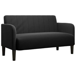 vidaXL Sof&aacute;-luvas 109 cm veludo preto