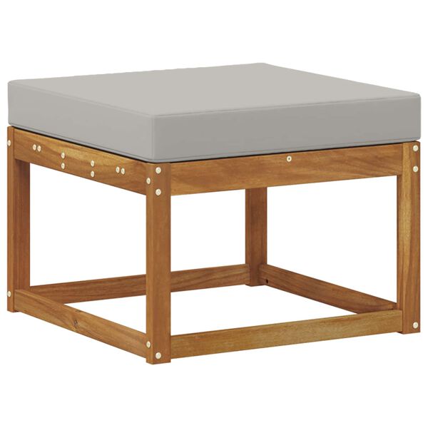 vidaXL Conjunto de Sof&aacute;s para Exterior 6 pcs Cinza Natural e Claro