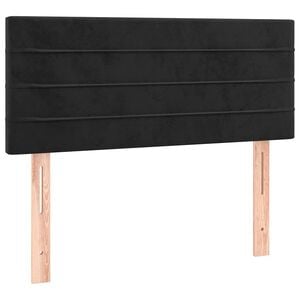 vidaXL Cabeceira de cama veludo 80x5x78/88 cm preto