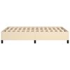 vidaXL Estrutura de cama sem colch&atilde;o 120x200 cm tecido cor creme
