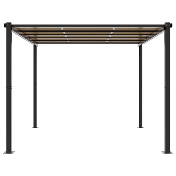 vidaXL Gazebo de jardim 3x3 m alum&iacute;nio antracite