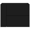 vidaXL Mesas de cabeceira de parede 2 pcs 45x30x35 cm preto