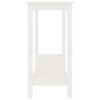 vidaXL Mesa consola 110x40x80 cm pinho maci&ccedil;o branco
