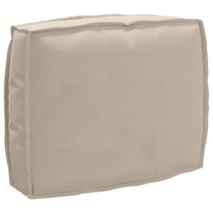 vidaXL Almofada Tecido Oxford Cinzento-acastanhado 50 x 40 x 12 cm