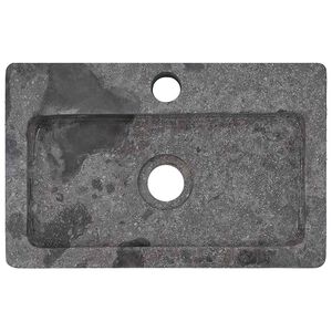 vidaXL Lavat&oacute;rio de parede 38x24x6,5 cm m&aacute;rmore cinzento