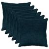 vidaXL Capa almofada 6 unid. HEERLEN Azul Marinho 65 x 65 cm