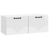 vidaXL Gabinete de TV de Parede Branco Brilhante 78,5 x 31 x 30 cm