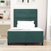 vidaXL Cama Box com cabeceira Verde Escuro 120 x 190 cm Veludo