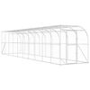vidaXL Gaiola para Galinha Contra a Parede Prateado 600 x 150 x 215 cm