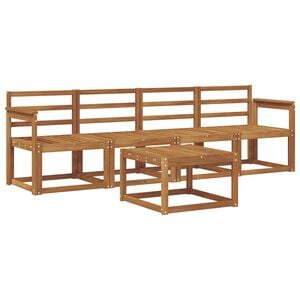 vidaXL Conjunto de Sof&aacute;s para Exterior 5 pcs Natural