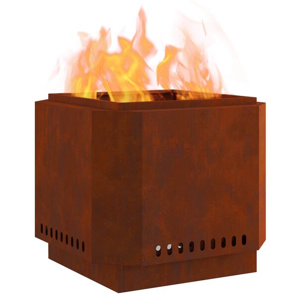 vidaXL Fogueira Sem Fuma&ccedil;a Castanho 58 x 58 x 51 cm