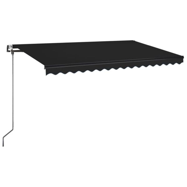 vidaXL Toldo retr&aacute;til autom&aacute;tico 450x350 cm antracite