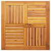 vidaXL Tampo de mesa quadrado 70x70x2 cm madeira de ac&aacute;cia maci&ccedil;a
